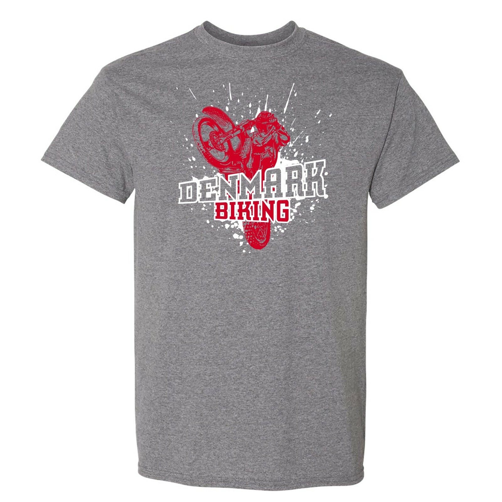 Denmark Biking - Cycling Summer Sports Shirt Sweatshirt Pullover Hoodie Reprinted Full Color Full Size