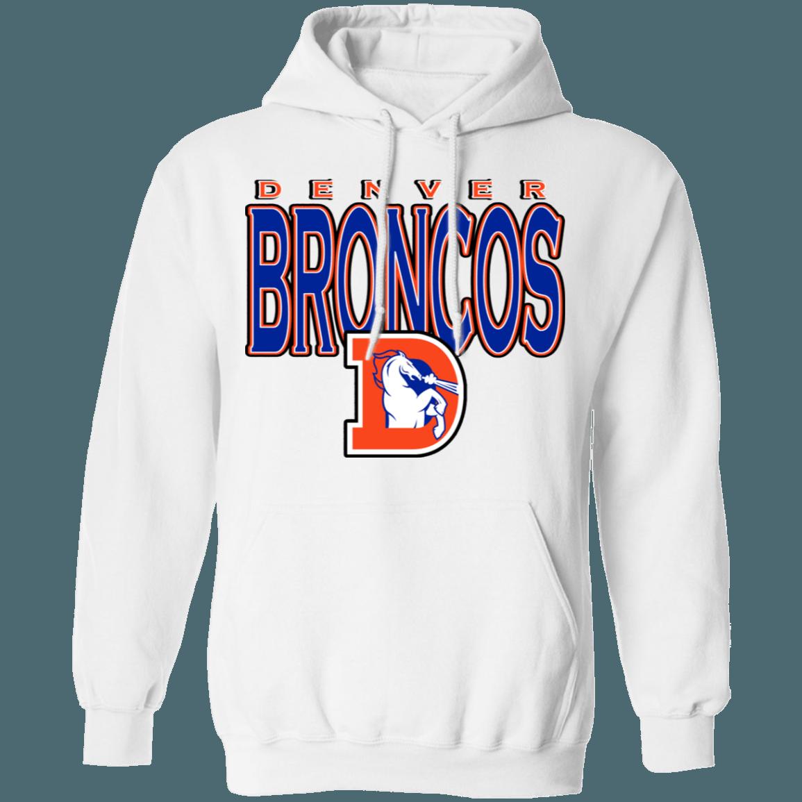 Denver Broncos 80's Vintage NFL Hoodie Sweatshirt Shirt Gifts for Fans