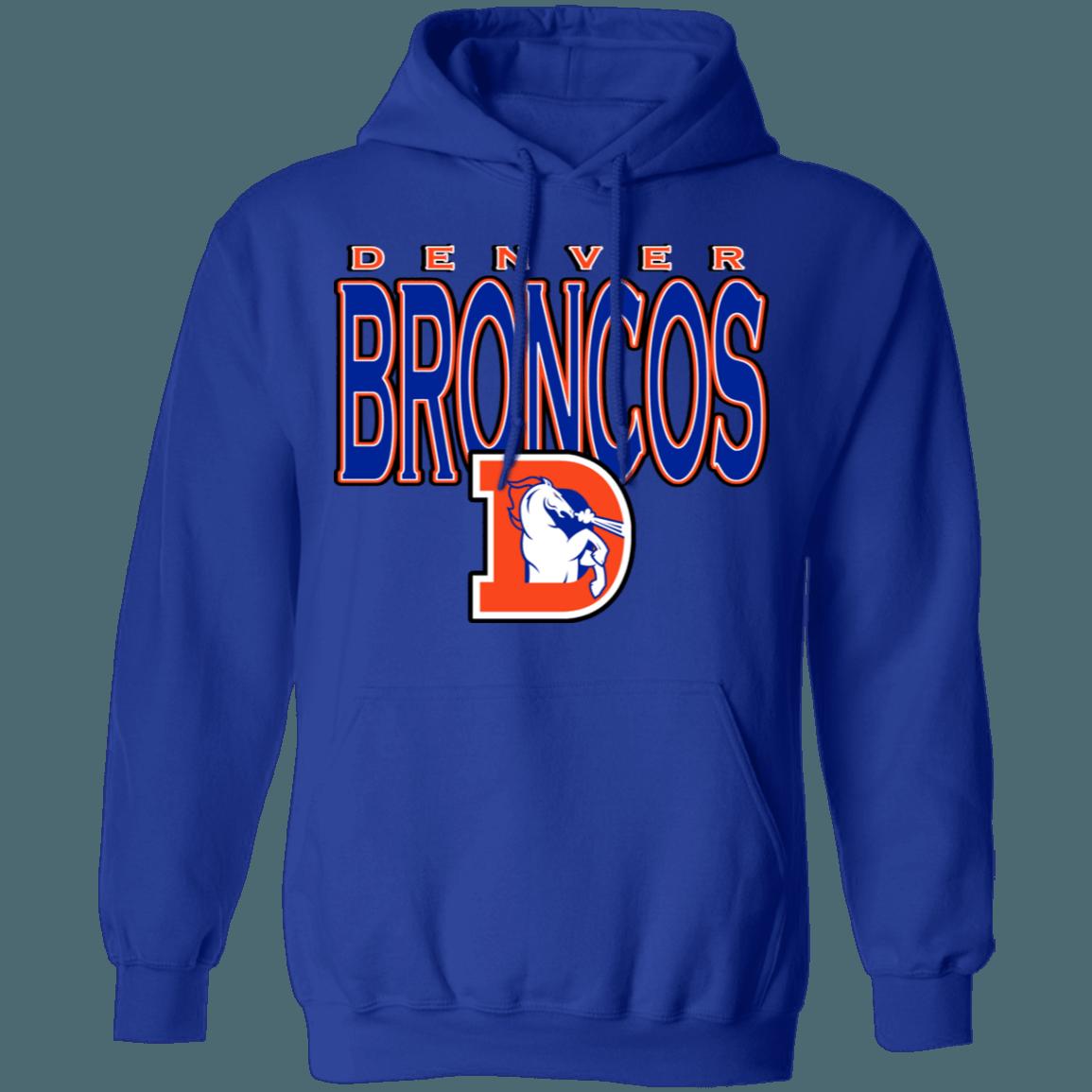 Denver Broncos 80's Vintage NFL Hoodie Sweatshirt Shirt Gifts for Fans - Image 3
