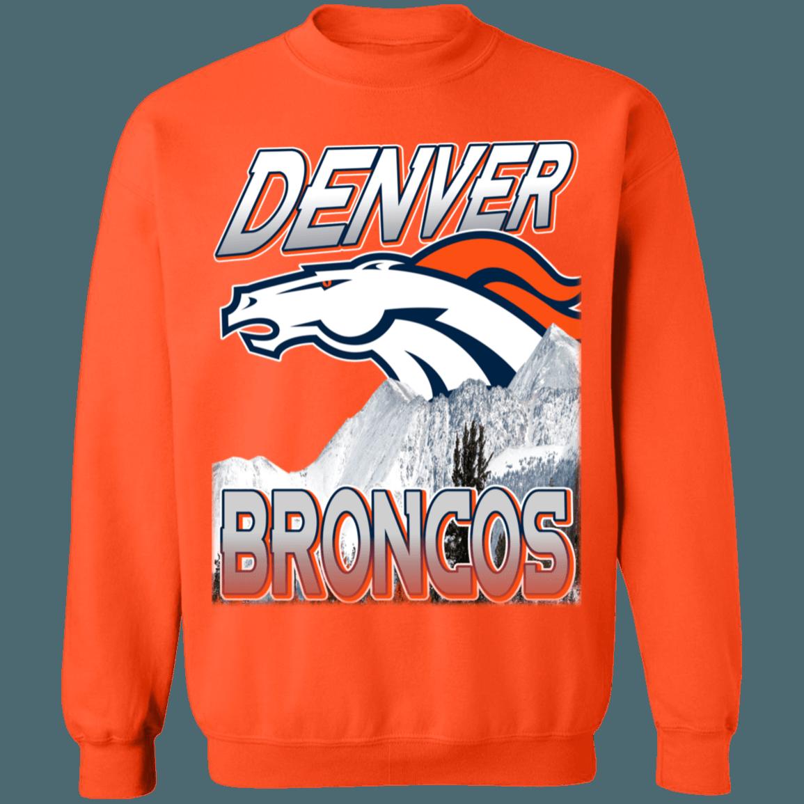 Denver Broncos 90's Retro NFL Crewneck Sweatshirt Hoodie Shirt Gifts for Fans