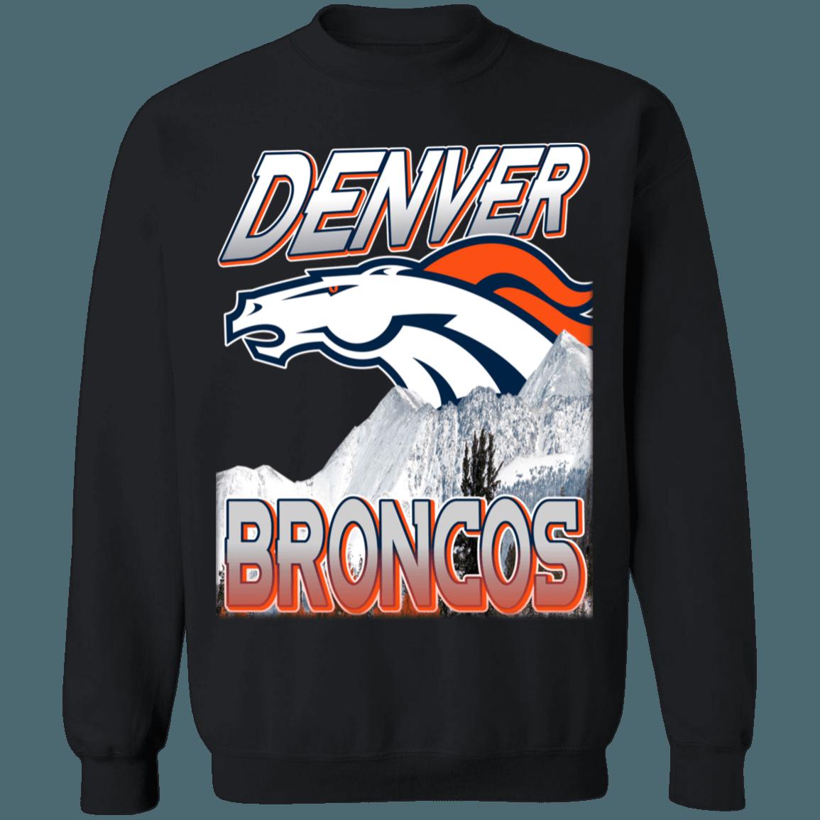 Denver Broncos 90's Retro NFL Crewneck Sweatshirt Hoodie Shirt Gifts for Fans - Image 2