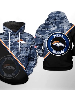 Denver Broncos Nfl Camo Team 3D All Over Print Zip Up Hoodie, Stand Out In The Crowd