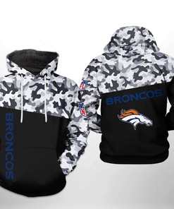 Denver Broncos Nfl Camo Veteran Team 3D All Over Print Zip Up Hoodie, Show Your Support For Our Veterans