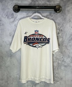 Denver Broncos NFL Logo Athletic Tshirt Pullover Hoodie Crewneck Sweatshirt Reprinted Full Color Full Size Gifts For NFL Fans