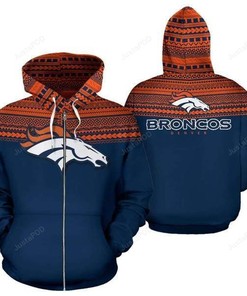 Denver Broncos Nfl Men And Women 3D All Over Print Zip Up Hoodie, Show Your Team Spirit In Style