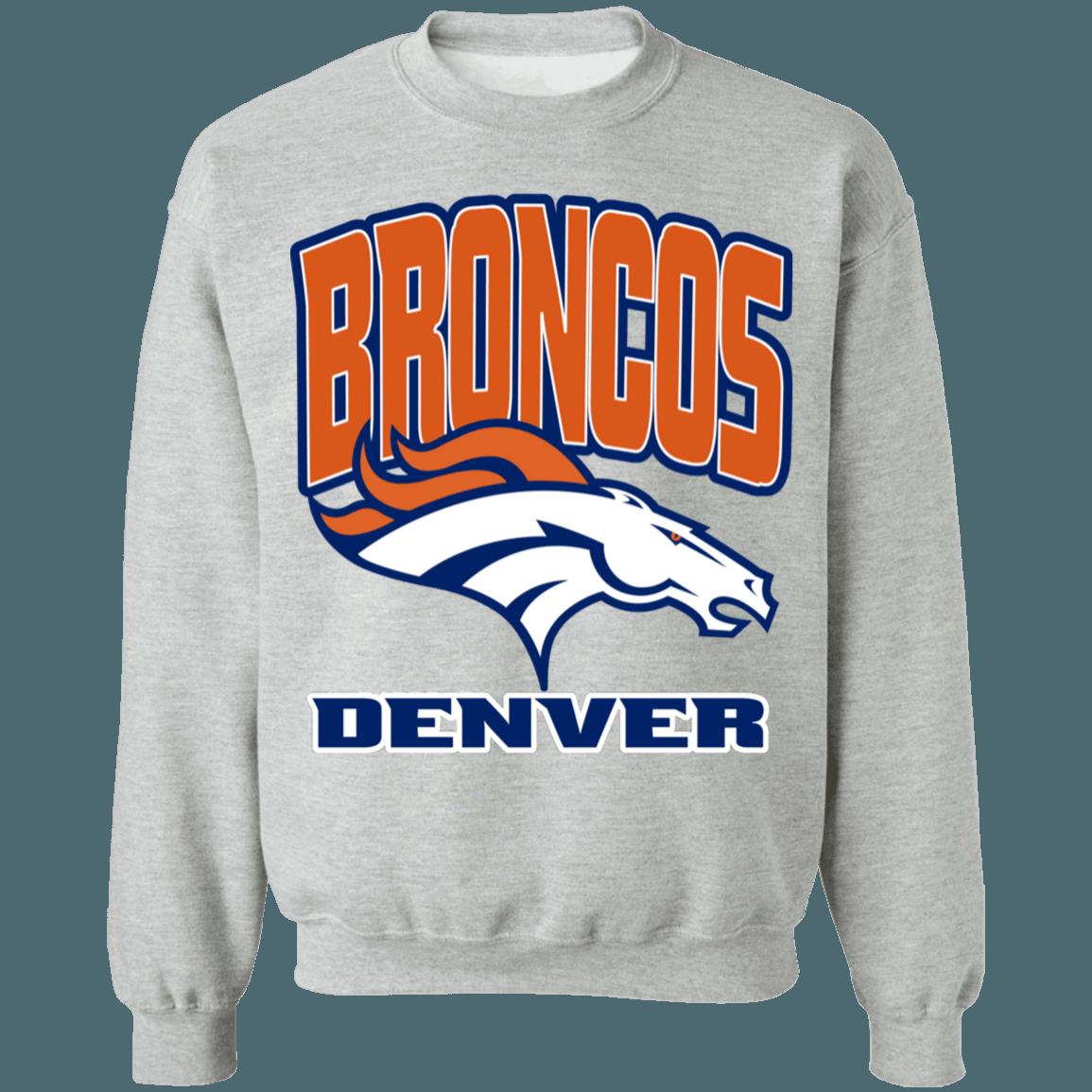 Denver Broncos Retro NFL Crewneck Sweatshirt Hoodie Shirt Gifts for Fans