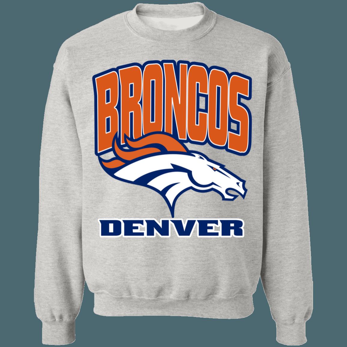 Denver Broncos Retro NFL Crewneck Sweatshirt Hoodie Shirt Gifts for Fans - Image 3