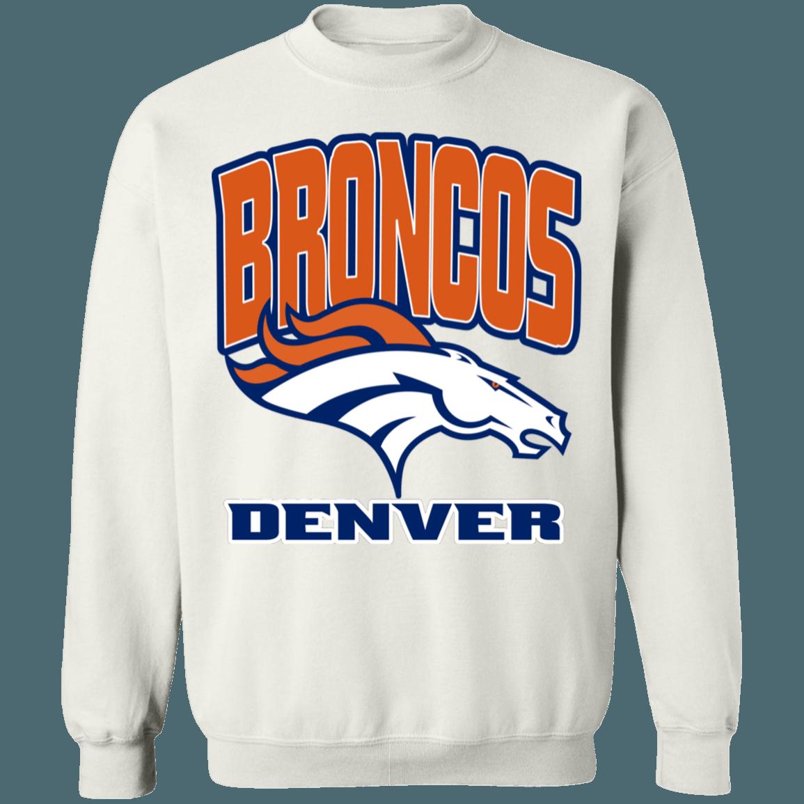 Denver Broncos Retro NFL Crewneck Sweatshirt Hoodie Shirt Gifts for Fans - Image 4