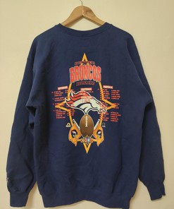 Denver Broncos Superbowl 1998 Tshirt Pullover Hoodie Crewneck Sweatshirt Reprinted Full Color Full Size Gifts For NFL Fans