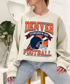 Denver Football Sweatshirt, Vintage Denver Football Crewneck Sweatshirt, American Football Fan, NFL Shirt