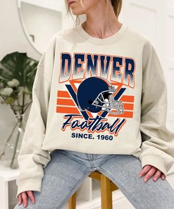 Denver Football Team Sweatshirt, Retro Denver Football Crewneck Sweatshirt, American Football Fan, NFL Shirt