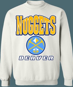 Denver Nuggets Retro NBA Crewneck Sweatshirt Hoodie Shirt Gifts for Fans