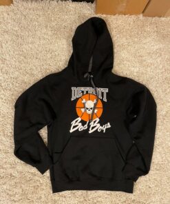 Detroit Bad Boys Tshirt Sweatshirt Hoodie Crewneck Sweatshirt Pullover Reprinted Full Color Full Size Gifts for NBA Fans