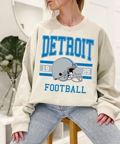 Detroit Football Sweatshirt, Vintage Style Detroit Football Crewneck Sweatshirt, American Football Shirt, NFL Shirt