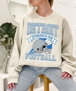Detroit Football Team Sweatshirt, Retro Detroit Football Crewneck Sweatshirt, American Football Shirt, NFL Shirt