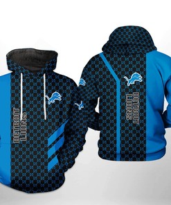Detroit Lions Nfl 3D All Over Print Zip Up Hoodie