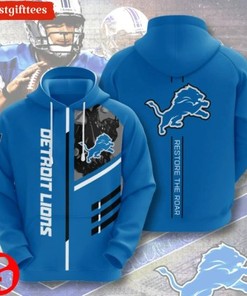 Detroit Lions Nfl All Over Print Hoodie With Zipper For Awesome Fans
