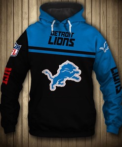 Detroit Lions Nfl All Over Print Hoodie With Zipper For Fans