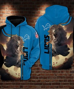 Detroit Lions Nfl Football Lions 3D All Over Print Hoodie For Men And Women