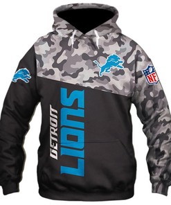 Detroit Lions Nfl Military 3D All Over Printed Hoodie For Men And Women