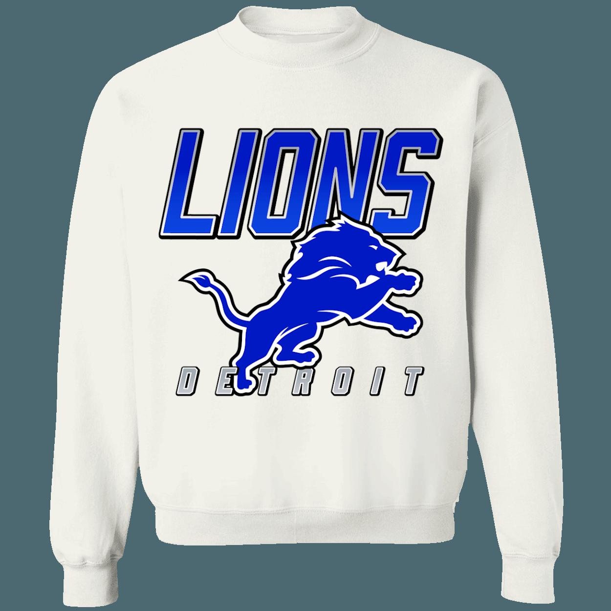 Detroit Lions Retro NFL Crewneck Sweatshirt Hoodie Shirt Gifts for Fans - Image 3