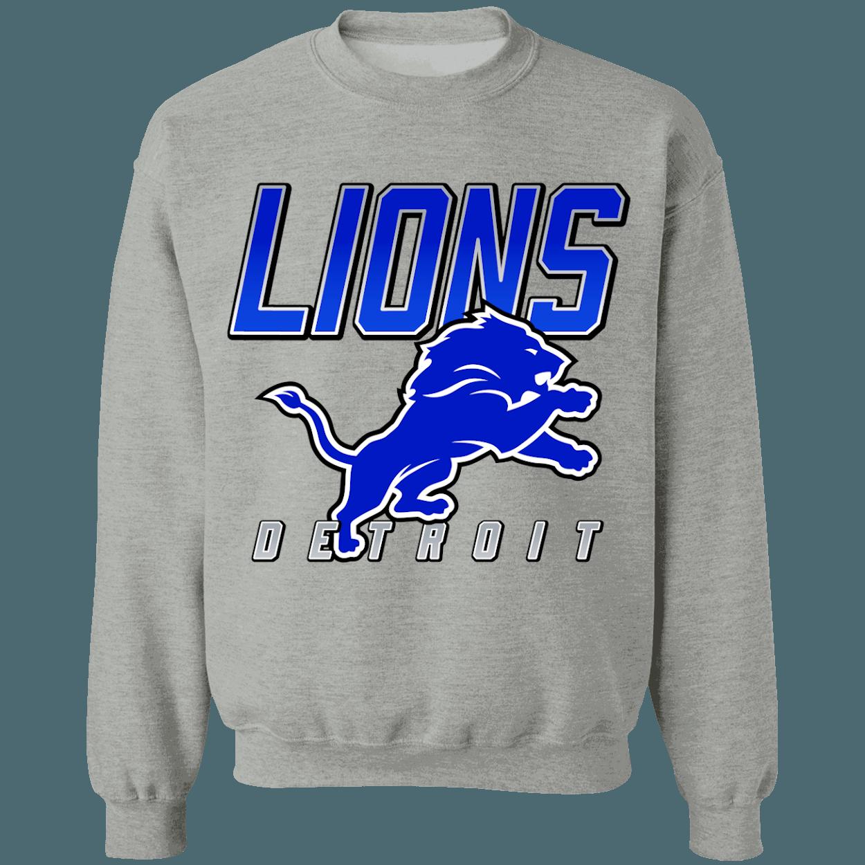 Detroit Lions Retro NFL Crewneck Sweatshirt Hoodie Shirt Gifts for Fans - Image 4