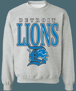 Detroit Lions Vintage 90's NFL Crewneck Sweatshirt Hoodie Shirt Gifts for Fans