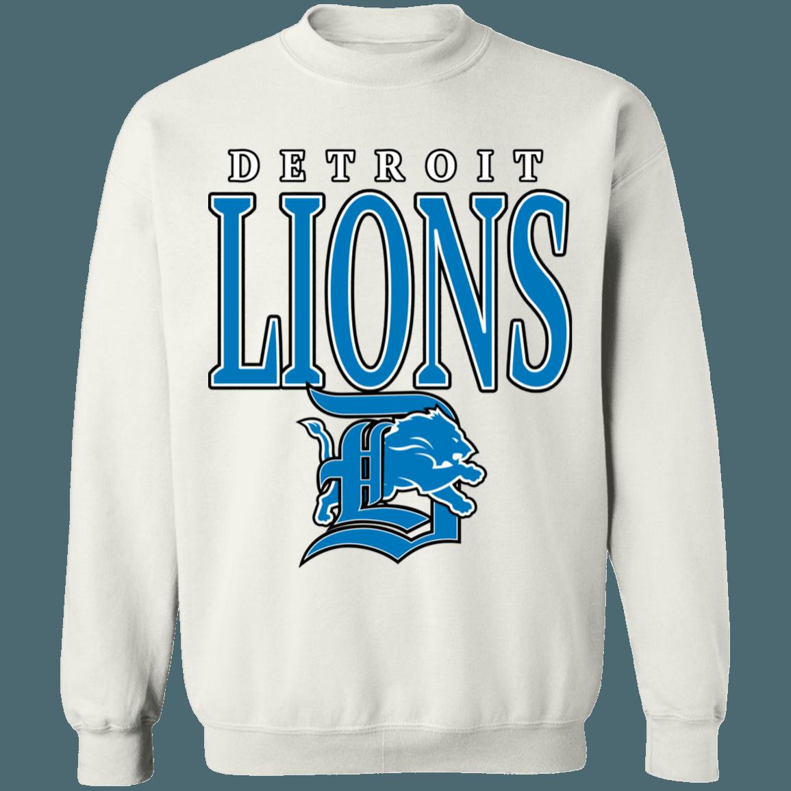 Detroit Lions Vintage 90's NFL Crewneck Sweatshirt Hoodie Shirt Gifts for Fans - Image 2