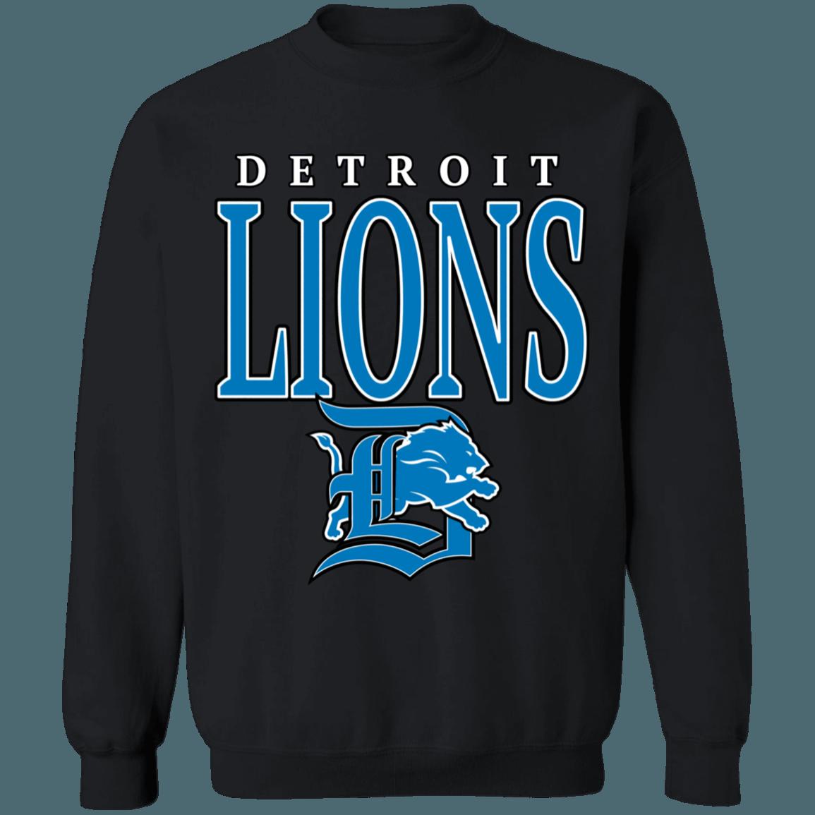 Detroit Lions Vintage 90's NFL Crewneck Sweatshirt Hoodie Shirt Gifts for Fans - Image 3