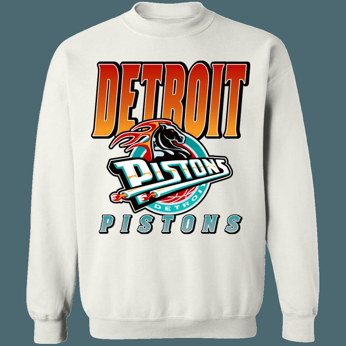 Detroit Pistons GRADIENT Retro NBA Crewneck Sweatshirt Hoodie Shirt Gifts for Fans