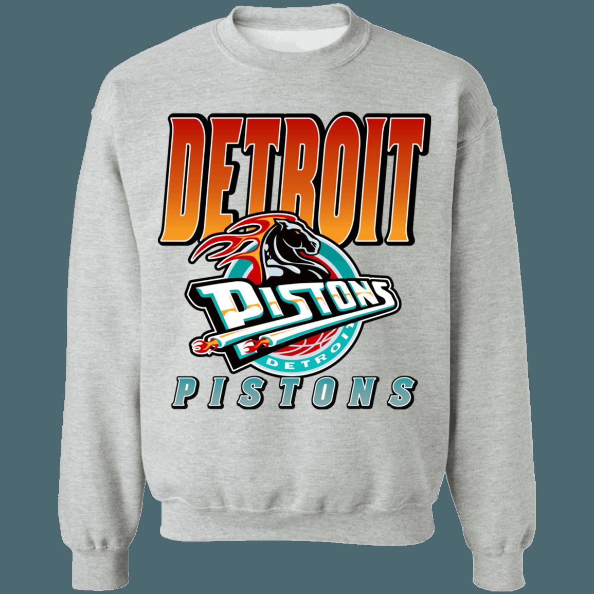 Detroit Pistons GRADIENT Retro NBA Crewneck Sweatshirt Hoodie Shirt Gifts for Fans - Image 3
