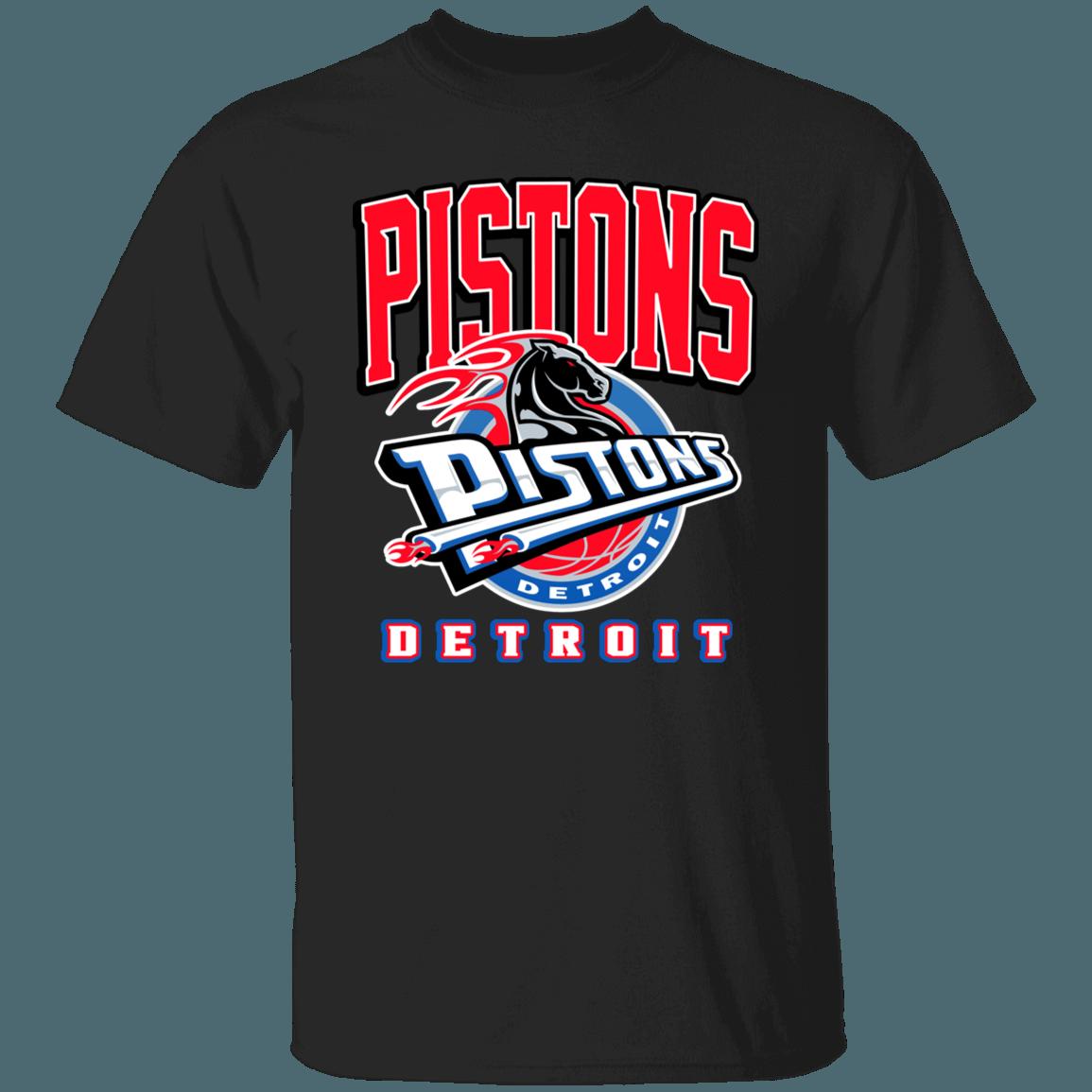 Detroit Pistons HORSE Retro Remix NBA T-Shirt Sweatshirt Hoodie Gifts for Fans - Image 2