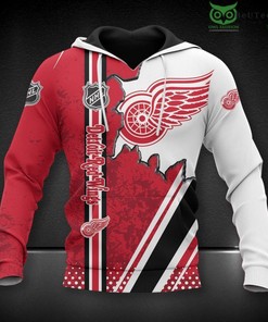 Detroit Red Wings Fanmade Version 3D All Over Print Zip Up Hoodie