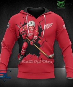 Detroit Red Wings Hockey Champion 3D Hoodie Zip Hoodie, Nhl 3D All Over Print Hoodie Zip Hoodie