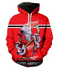 Detroit Red Wings Hoodie 3D Ultra Cool 3D Hoodie Zip Hoodie, Nhl 3D All Over Print Hoodie Zip Hoodie
