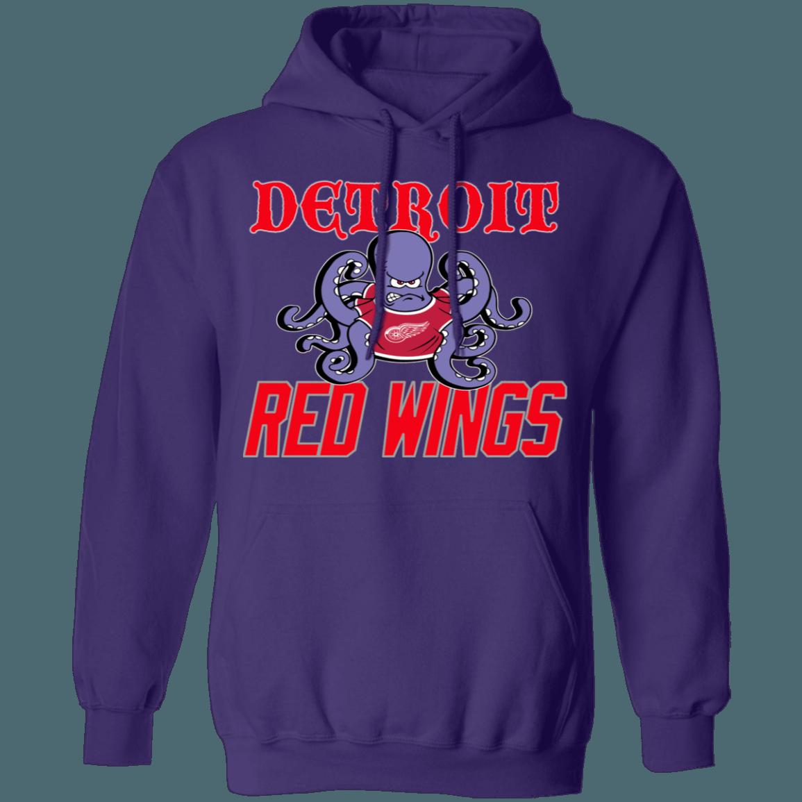 Detroit Red Wings OCTOPUS Retro NHL Hoodie Sweatshirt Shirt Gifts for Fans - Image 3