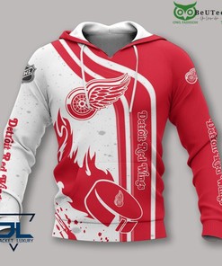 Detroit Red Wings Premium Fan Design 3D Hoodie Zip Hoodie, Nhl 3D All Over Print Hoodie Zip Hoodie