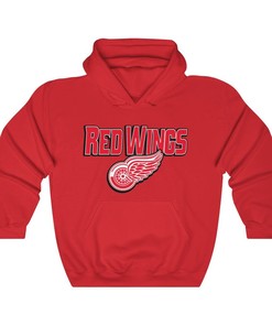 Detroit Red Wings Retro NHL Heavyweight Hoodie Sweatshirt Shirt Gifts for Fans