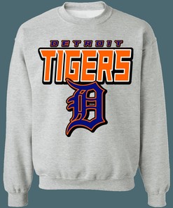 Detroit Tigers Vintage MLB Crewneck Sweatshirt Hoodie Shirt Gifts for Fans