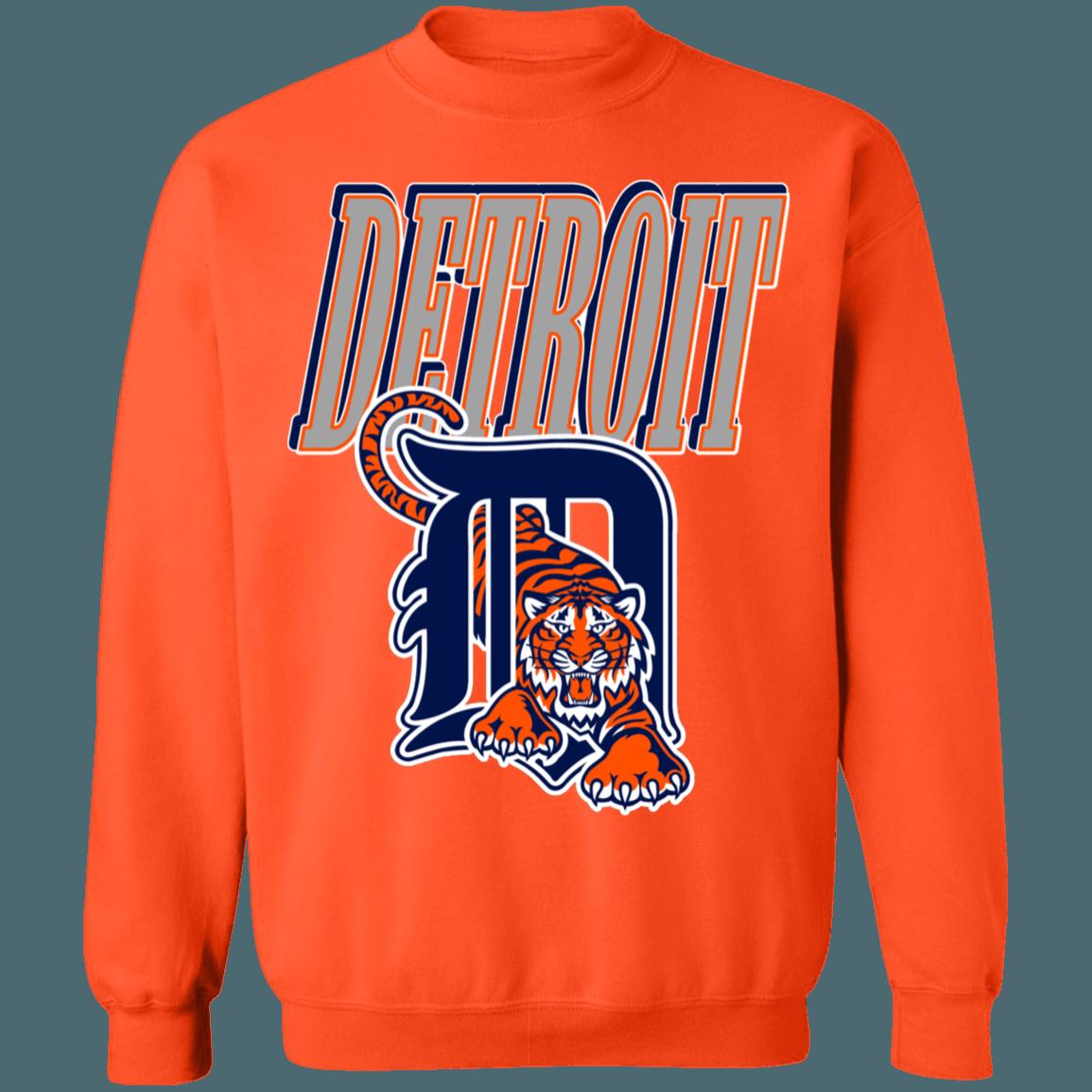 Detroit Tigers Vintage MLB Crewneck Sweatshirt Hoodie Shirt Gifts for MLB Fans - Image 2