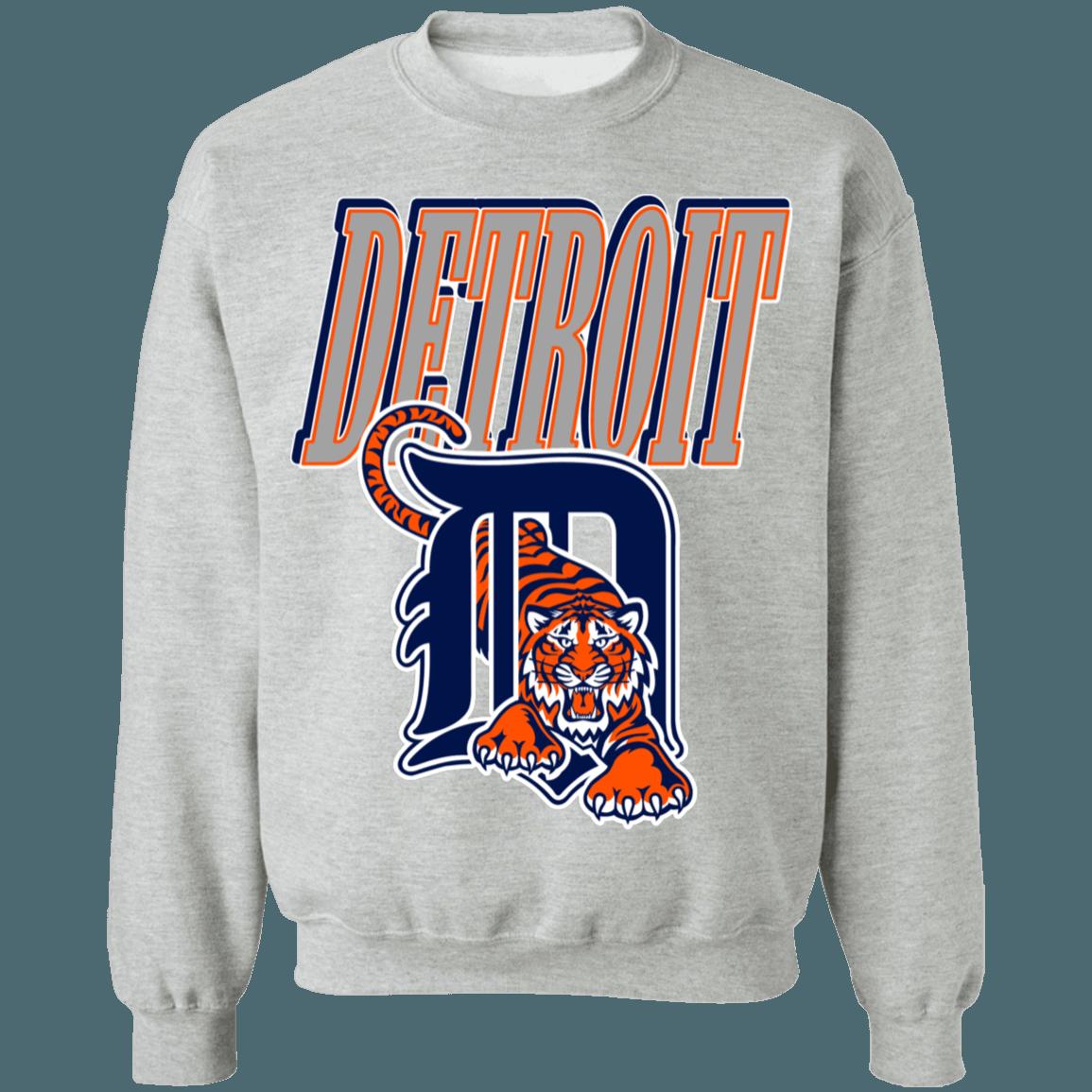 Detroit Tigers Vintage MLB Crewneck Sweatshirt Hoodie Shirt Gifts for MLB Fans - Image 3