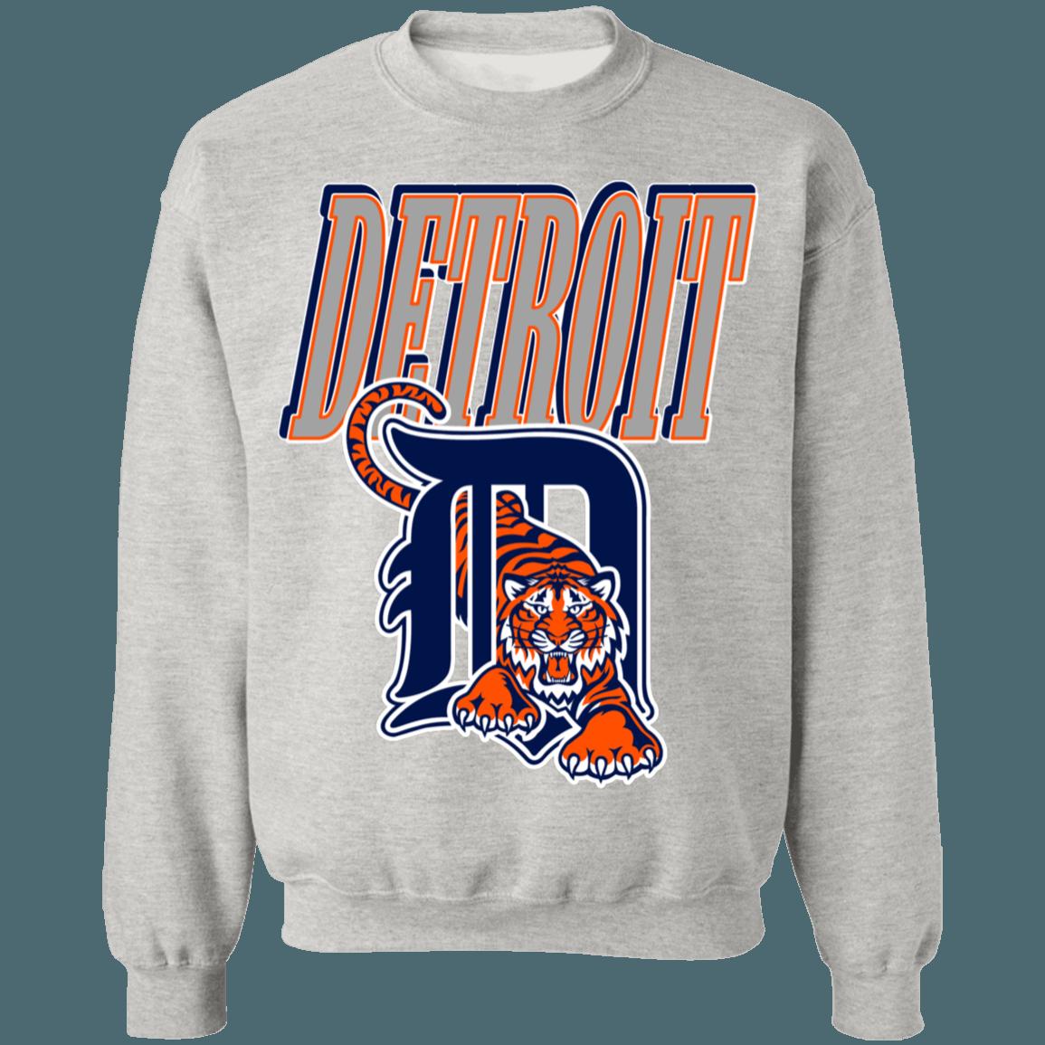Detroit Tigers Vintage MLB Crewneck Sweatshirt Hoodie Shirt Gifts for MLB Fans - Image 4