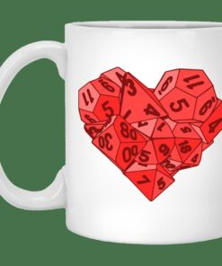 Dice Heart Mug Gifts for Friends, Gifts for Valentine Day, Coulpe Gifts