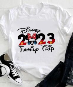 Disney 2023 Family Trip Mickey Shirts Family Birthday Gift Adult Kid Toddler Tee