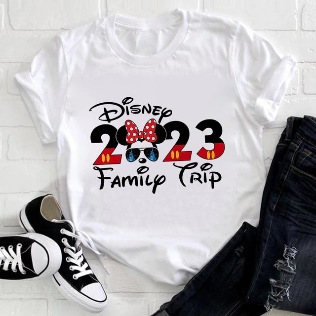 Disney 2023 Family Trip Mickey Shirts Family Birthday Gift Adult Kid Toddler Tee
