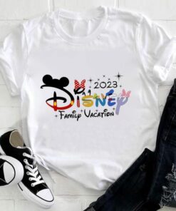 Disney 2023 Family Trip Mickey Shirts For Gift Unisex T-shirt Family Birthday Gift Adult Kid Toddler Tee