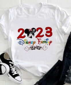 Disney 2023 Family Trip Mickey Shirts Full Style Unisex T-shirt Family Birthday Gift Adult Kid Toddler Tee