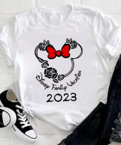 Disney 2023 Family Trip Mickey Tee Shirts Unisex T-shirt Family Birthday Gift Adult Kid Toddler Tee