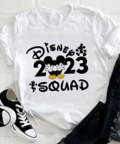 Disney 2023 Family Trip Mickey Unisex Shirt Family Birthday Gift Adult Kid Toddler Tee