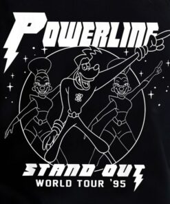 Disney A Goofy Movie Powerline World Tour '95 Retro Vintage Shirt, Magic Kingdom, Disneyland Family Trip Vacation 2022 Gift Unisex T-shirt
